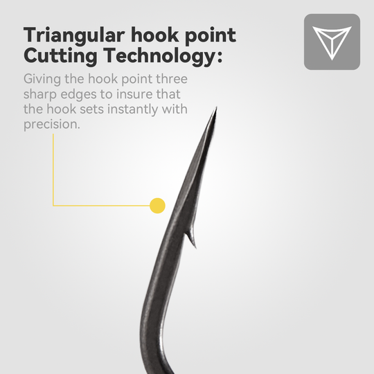 Nako Finesse Drop Shot Hooks | Drop Shot Worm Hooks | 10 Piece | Nano Smooth Coating