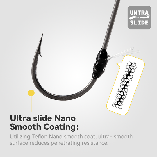 Nako Hover Strolling Hooks | 5 Piece | Nano Smooth Coating