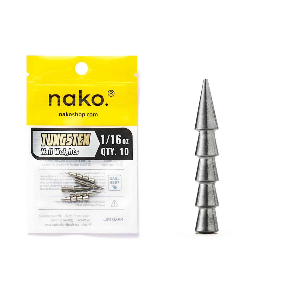 97% Purity Tungsten Polished Nail Weights | 10 Pack
