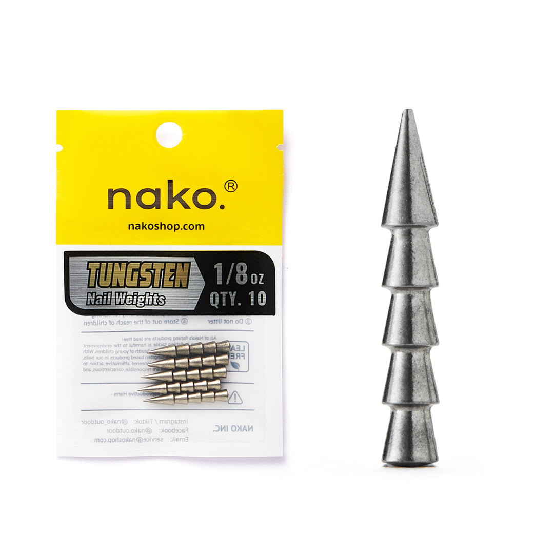 97% Purity Tungsten Polished Nail Weights | 10 Pack