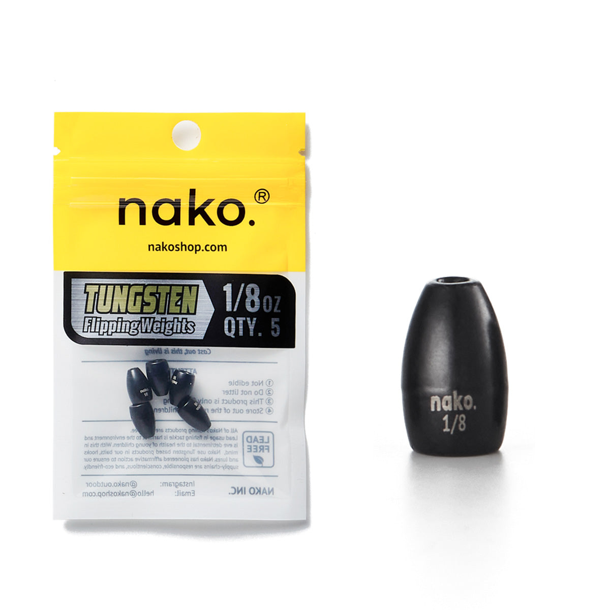 Buy 2x Sensitive Tungsten Flipping Weights Online | 3 Colors 5