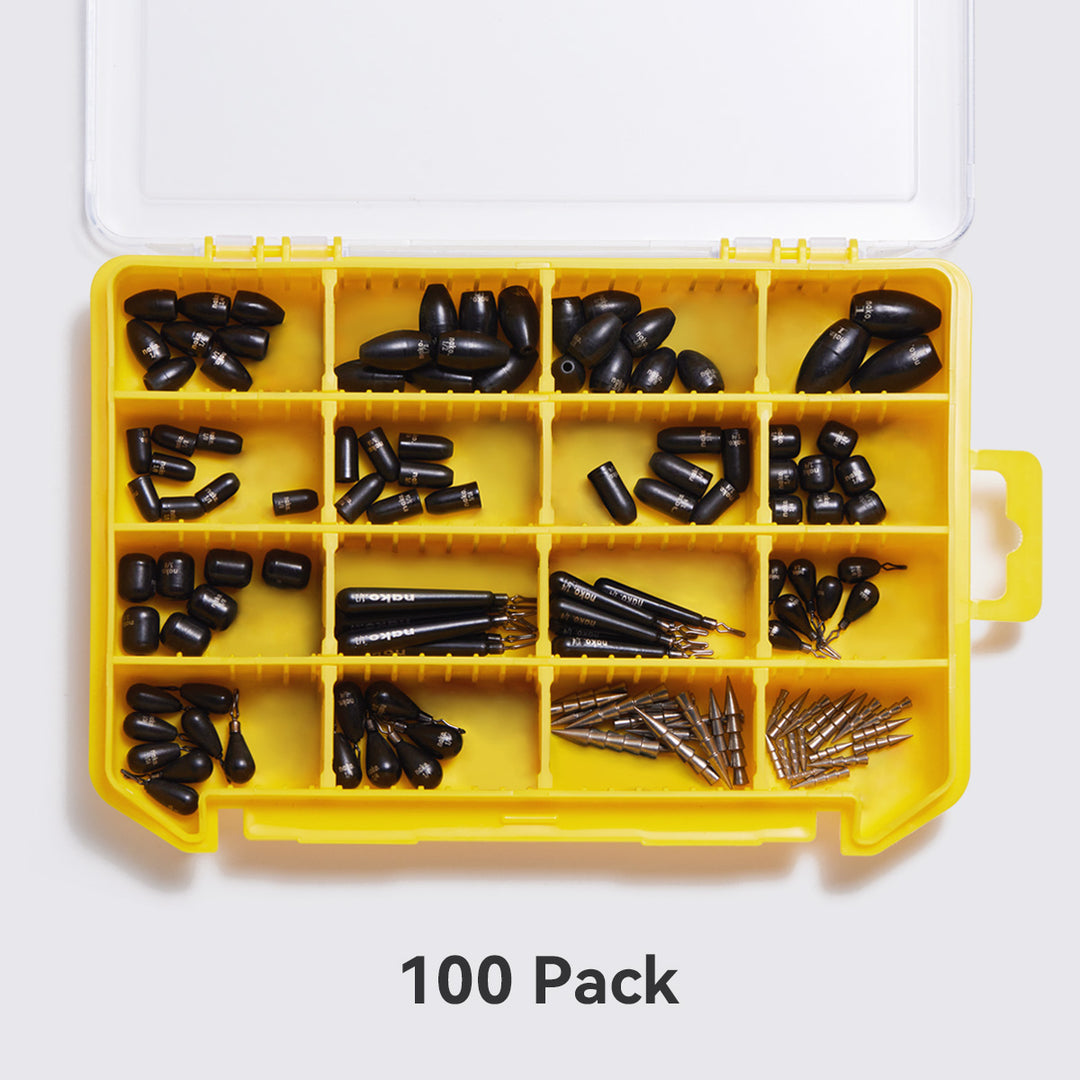 Upgraded! Nako Tungsten Weight Kit | 100 Pack, 150 Pack, 200 Pack