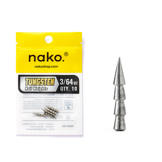 97% Purity Tungsten Polished Nail Weights | 10 Pack