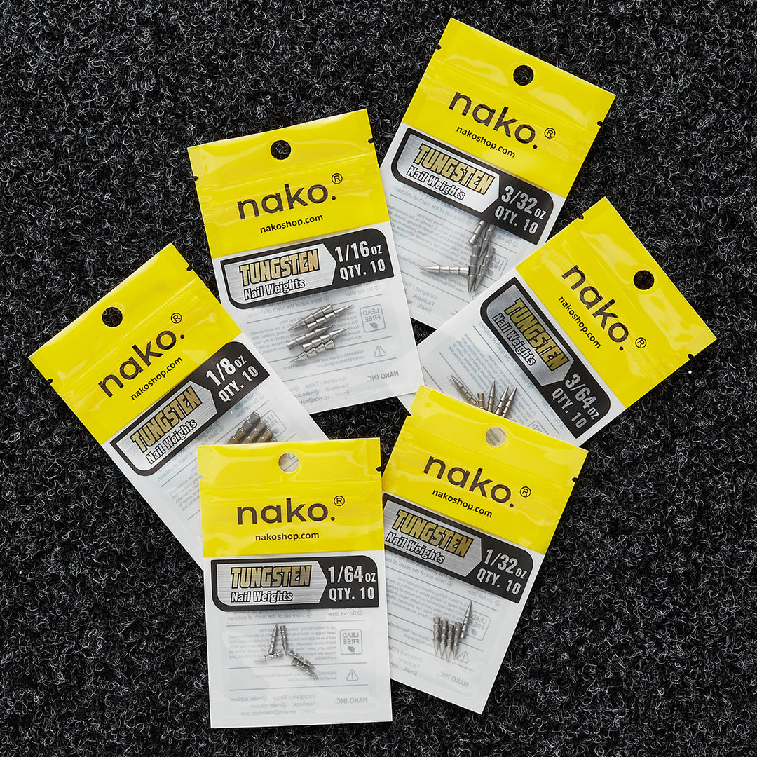 97% Purity Tungsten Polished Nail Weights | 10 Pack