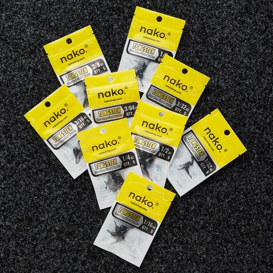 97% Purity Tungsten Tear Drop Shot Weights | 5 Pack | Bulk Pack