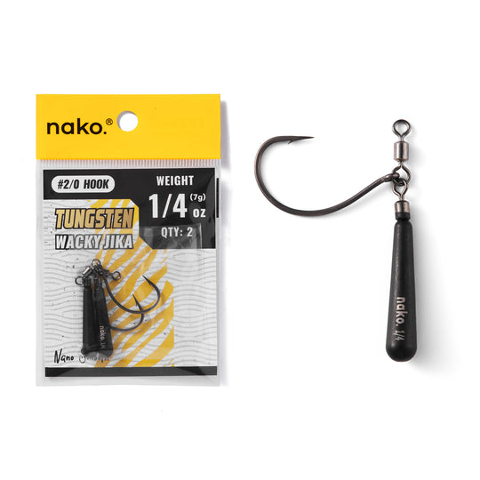 97% Tungsten Wacky Jika Rig | 2 Pack