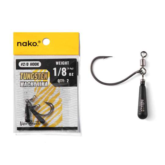 97% Tungsten Wacky Jika Rig | 2 Pack