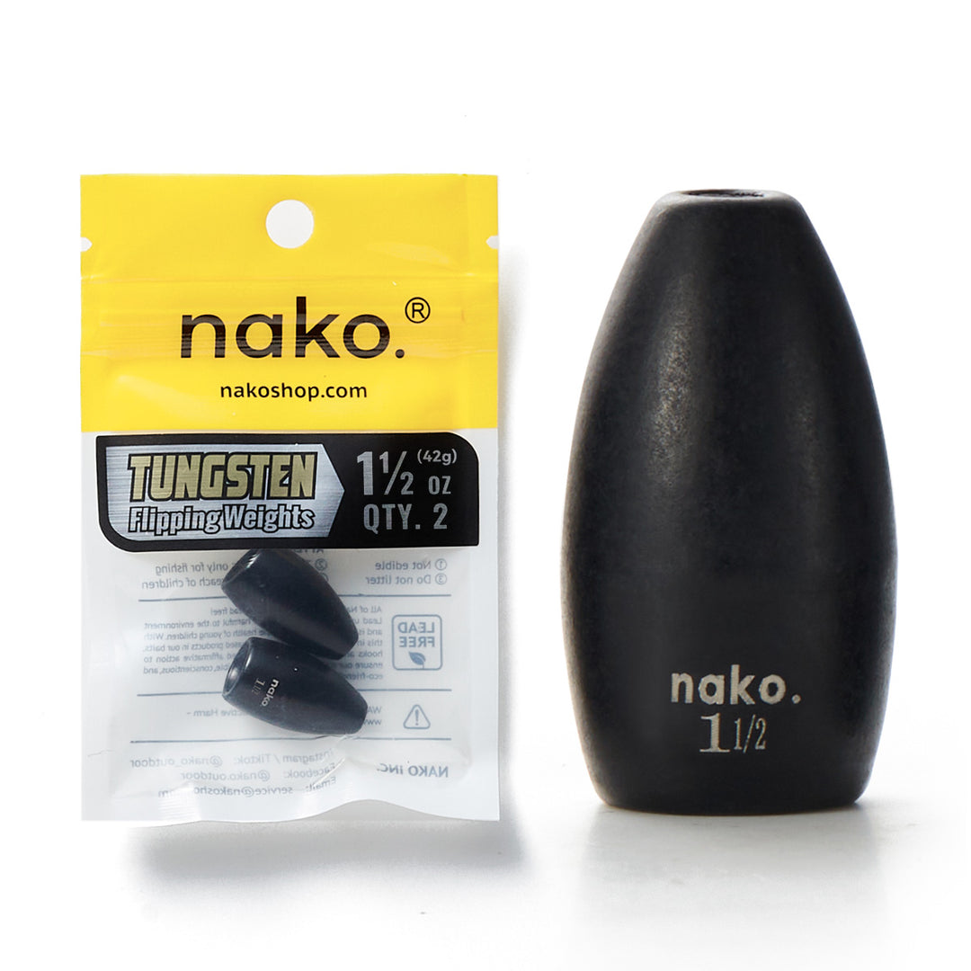 200% Sensitive Tungsten Flipping Weights | 4 Colors 5 Pack