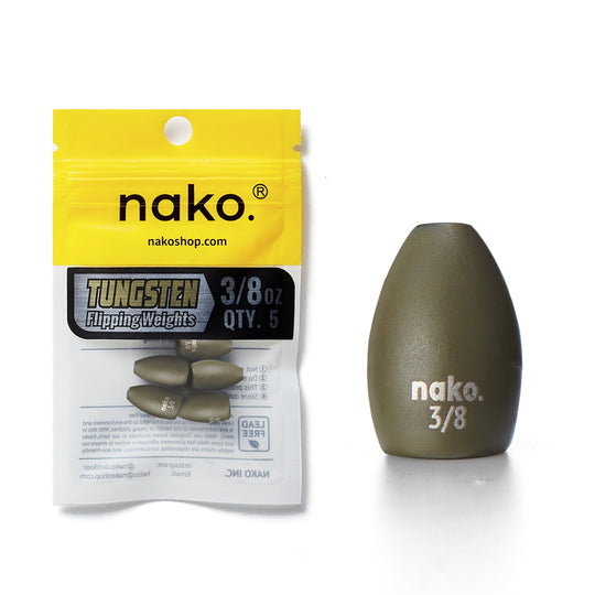 200% Sensitive Tungsten Flipping Weights | 4 Colors 5 Pack