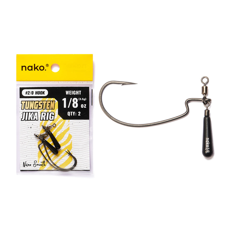 Tungsten Jika Rigs with EWG Hooks | Nako