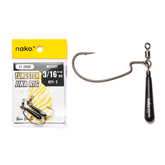 Tungsten Jika Rig 1/8 oz 3/16 oz 1/4 oz | 2 Piece