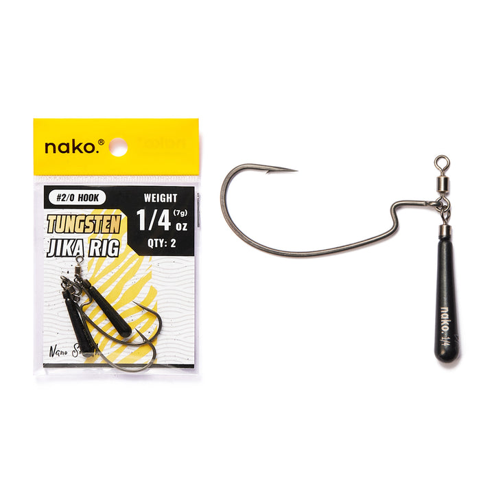 Tungsten Jika Rigs with EWG Hooks | Nako