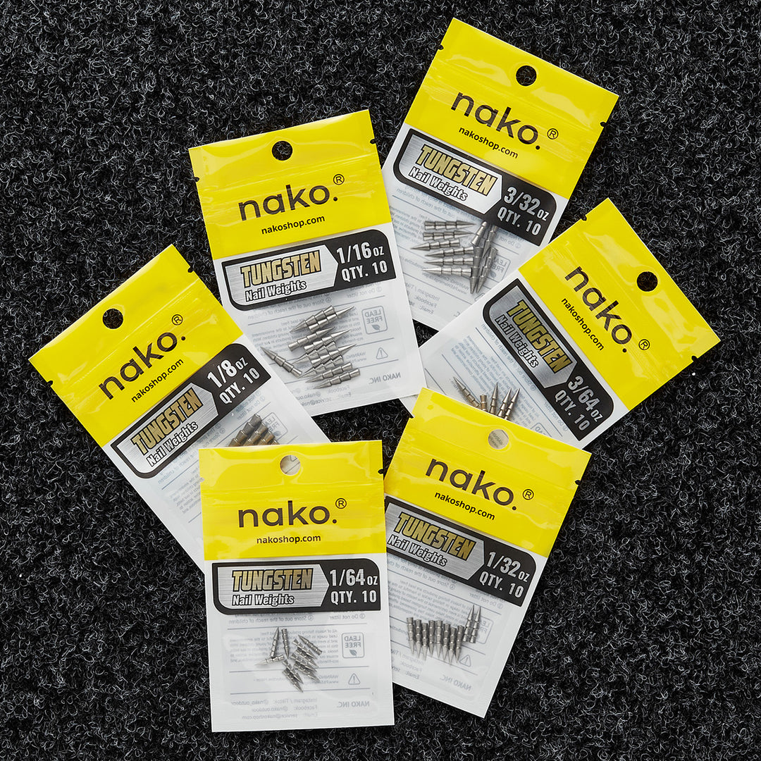 97% Purity Tungsten Polished Nail Weights | 10 Pack
