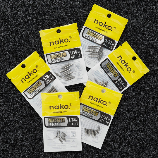 97% Purity Tungsten Polished Nail Weights | 10 Pack