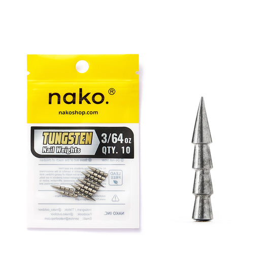 97% Purity Tungsten Polished Nail Weights | 10 Pack