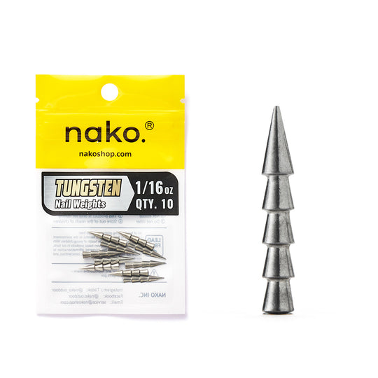 97% Purity Tungsten Polished Nail Weights | 10 Pack