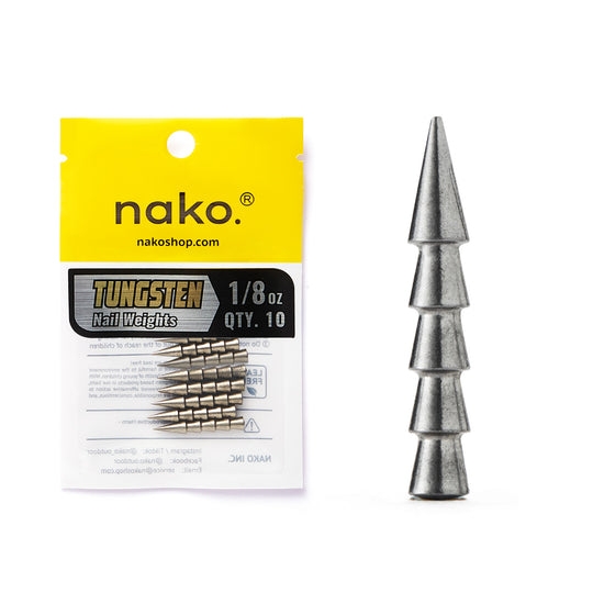 97% Purity Tungsten Polished Nail Weights | 10 Pack
