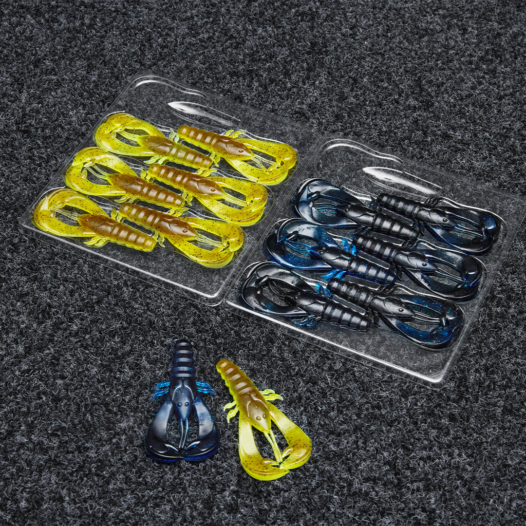 Defender Craw 3.3 inch 1/4 oz | 7 pack | Soft Plastic Craw