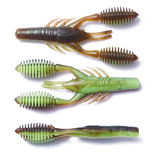Nako Snapping Craw 2.7 inch 8 pack | Soft Plastic Craw | Ned Rig Craw