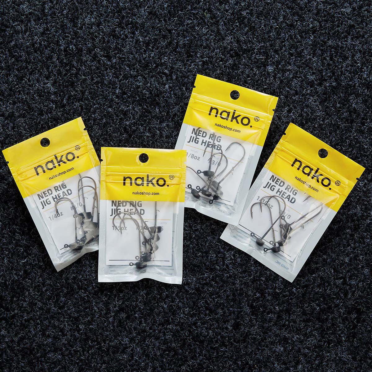 20 Têtes De Jig Ned Rig Tungstène Mushroom Head - 1.8g à 4.6g - Neuf