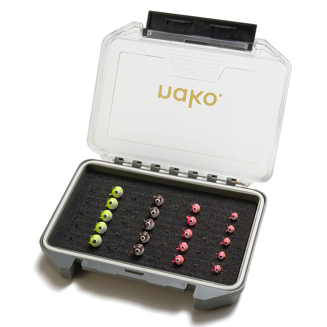 Nako 20-Piece Tungsten Crappie Jig Head Kit