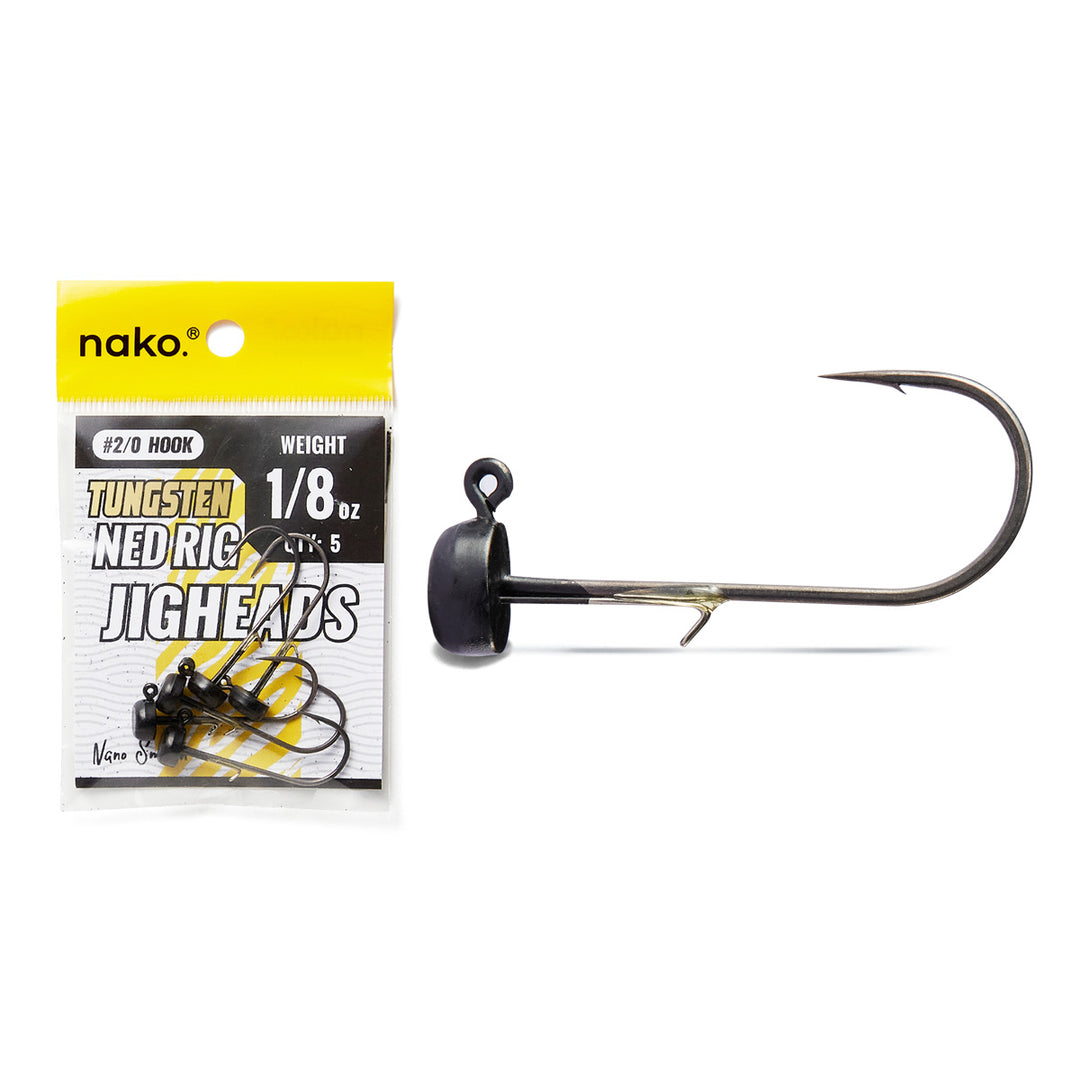 200% Sensitive Tungsten Ned Rig Jig Head 5 Pack – Nako