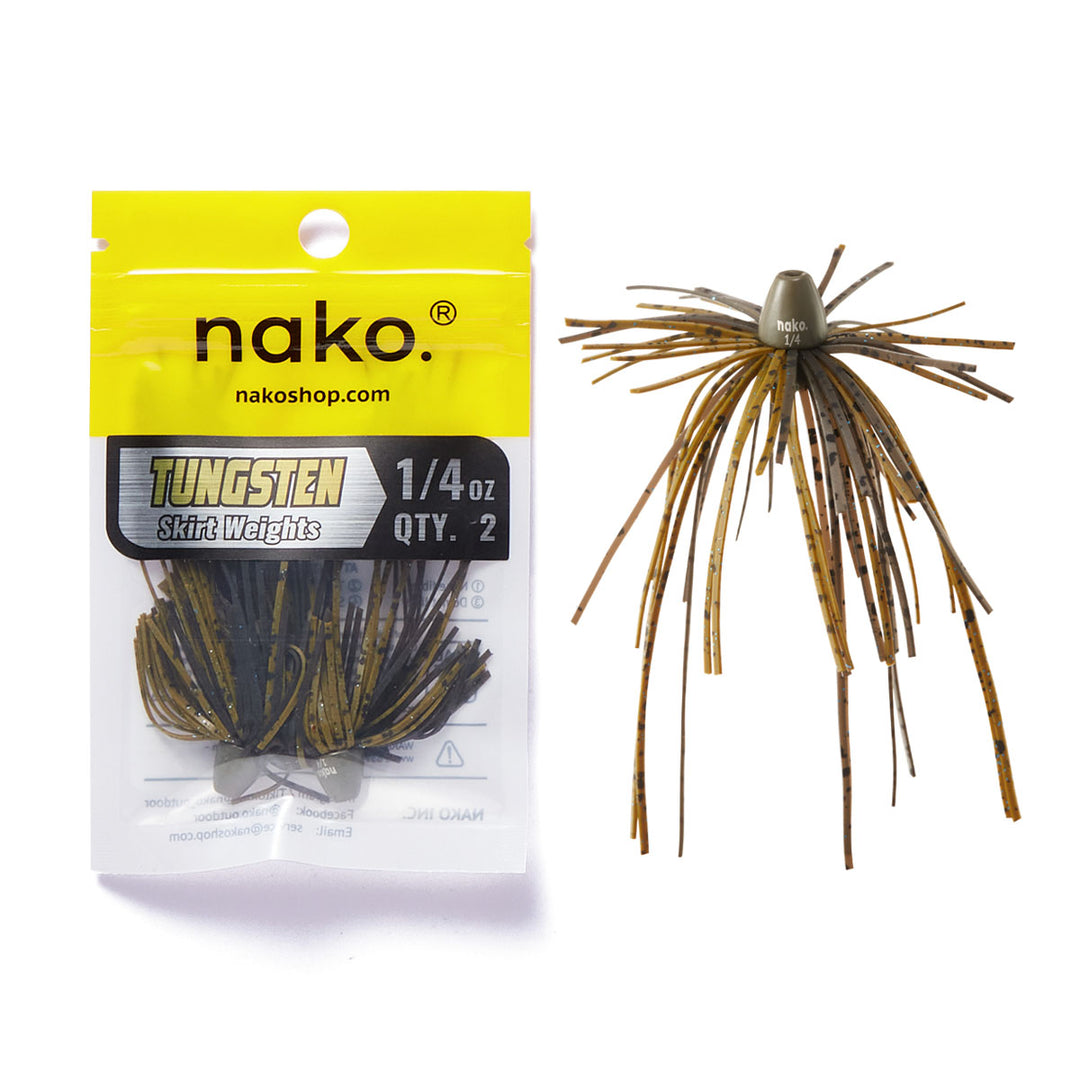 Update! Tungsten Boom Skirt Weights | Designed by Nako | 4 Skirt Colors 2 Pack