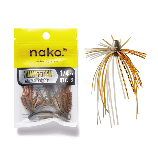 Update! Tungsten Boom Skirt Weights | Designed by Nako | 4 Skirt Colors 2 Pack