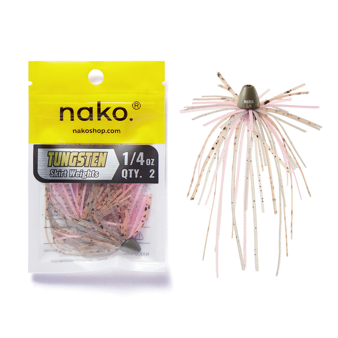 Update! Tungsten Boom Skirt Weights | Designed by Nako | 4 Skirt Colors 2 Pack