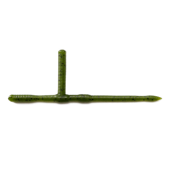 Nako Initial T Neko Rig Worm  5 Inch 10 Pack | #21 Watermelon Green