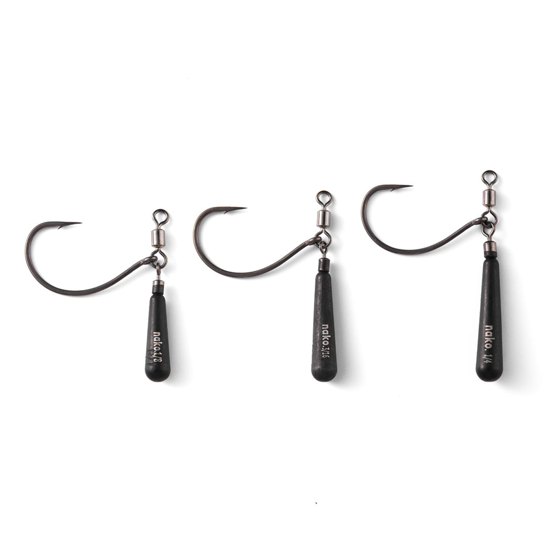Nako tungsten Wacky Jika Rig with #2/0 hook
