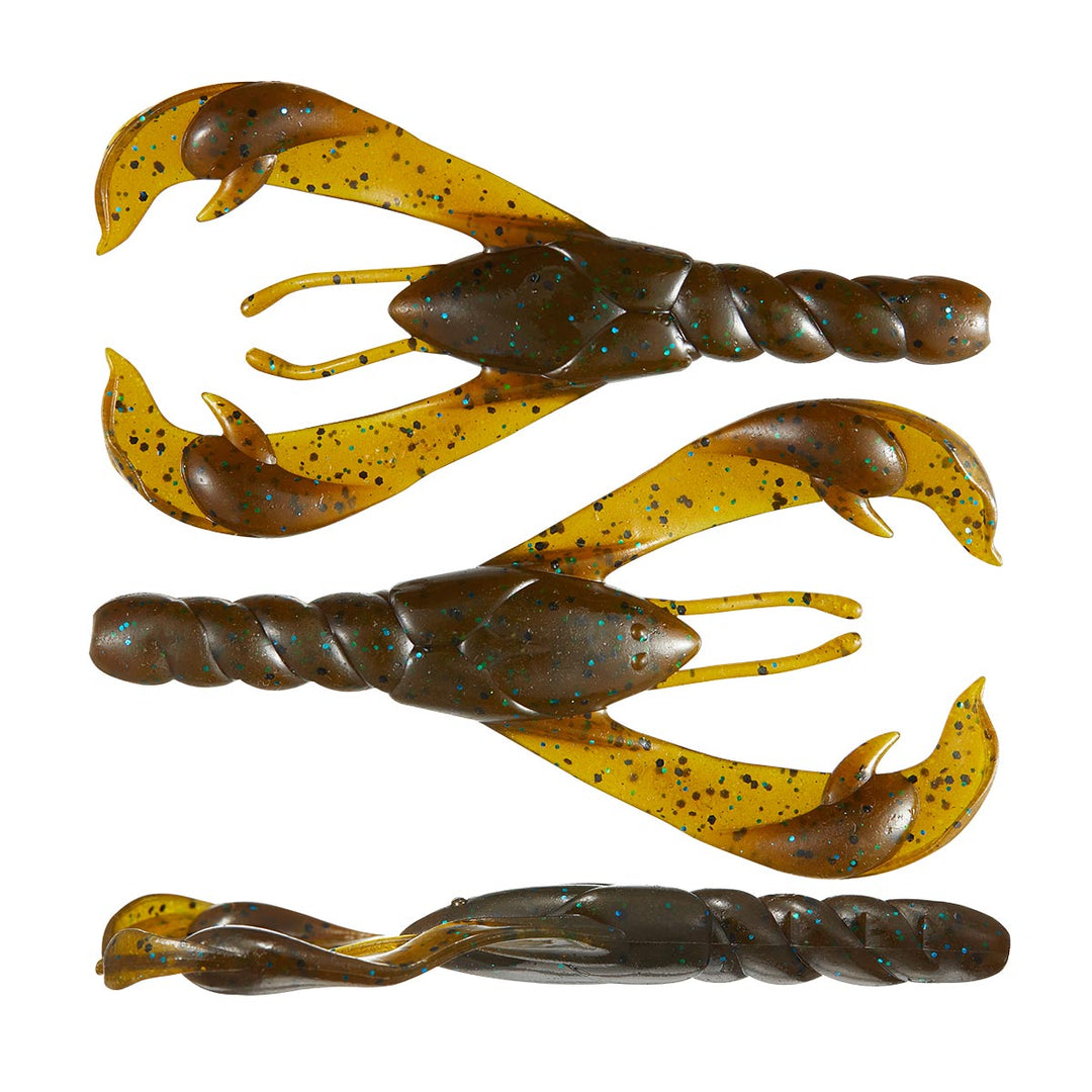 9 fishing lure soft plastic Drummer 1.0 Craw 3" 9 Colors 8 Pack