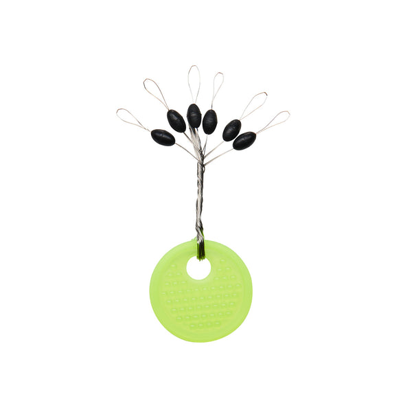 Fishing Rubber Bobber Beads Stopper 6 In 1 Black Float Sinker Stops Fishing Rubber Bobber Beads Stopper 6 In 1 Black Float Sinker Stops